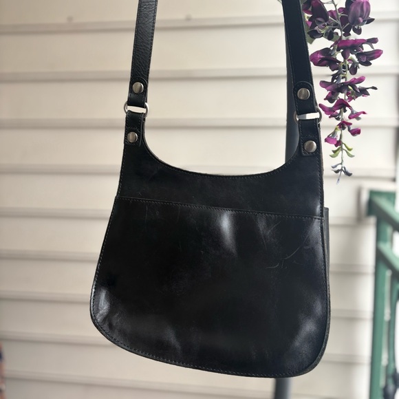 Patricia Nash London Leather Saddle Bag | Heritage Collection | Suede Interior - Picture 5 of 16